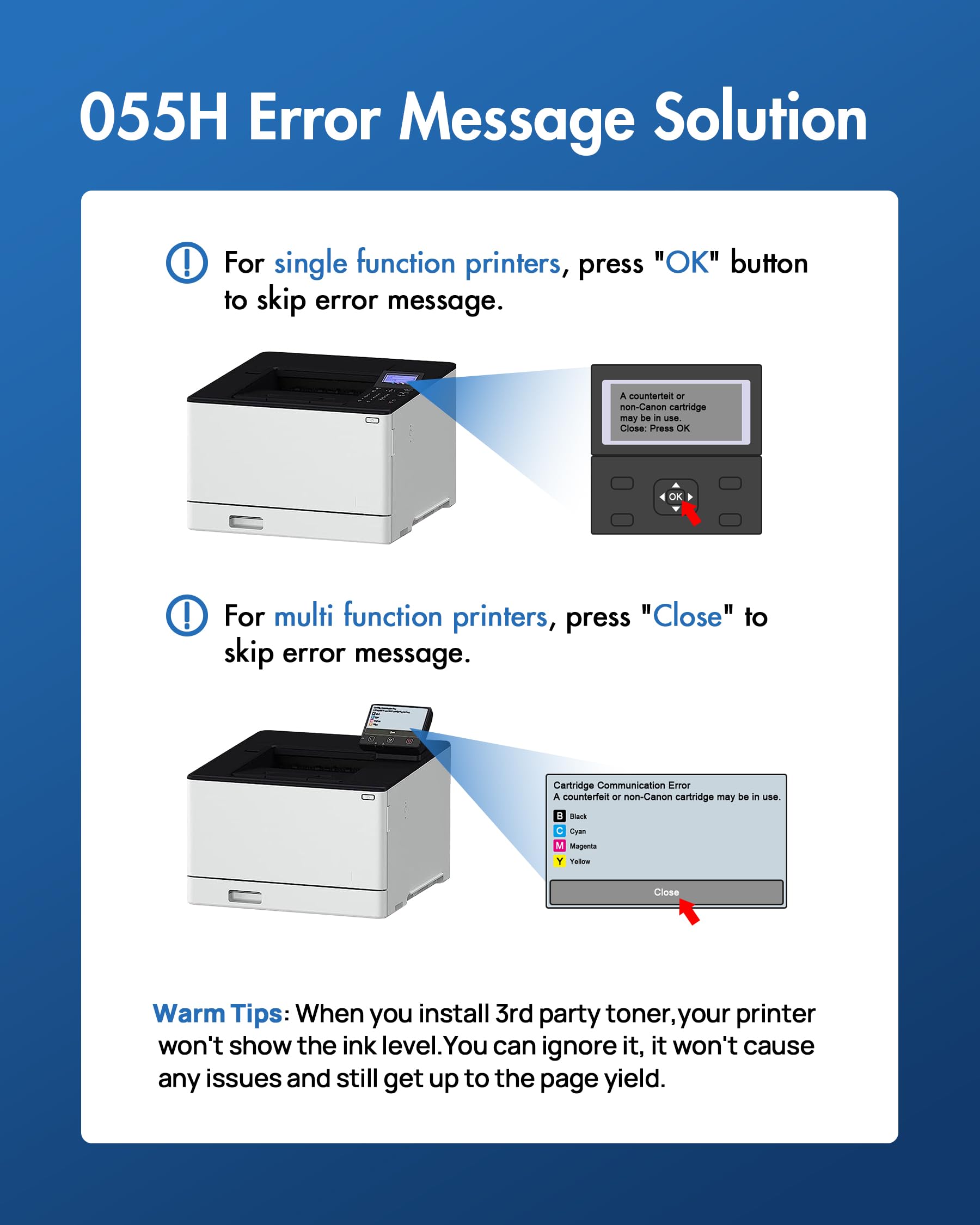 Canon Cartridge 055 インクカートリッジセット Canon 055 Toner Cartridge Set for Laser Printer - Walmart.com