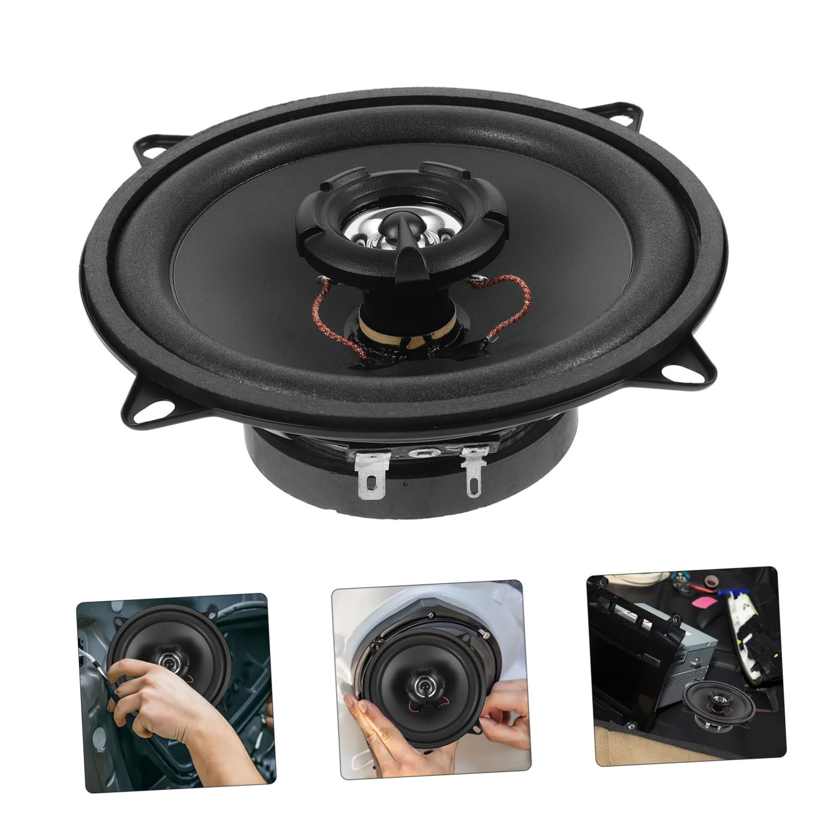 VINTORKY Car Speaker Kit Automotive Audio Speaker Wide Frequency Response for Compatibility Easy Installation Lightweight Design for Various Car Models