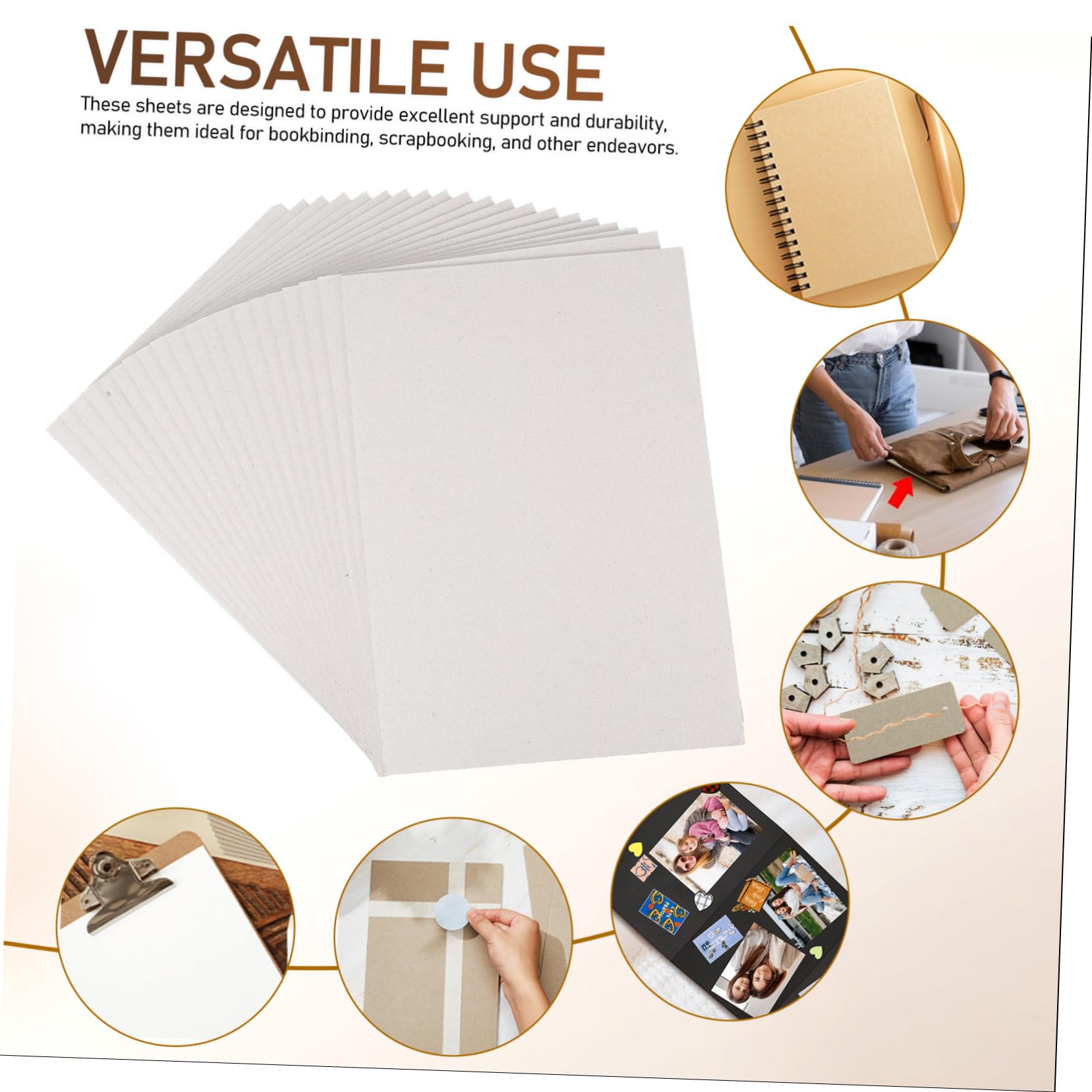 Veemoon 20 Feuilles Carton Renforcé pour Modélisme Scrapbooking Matériau de Bricolage Épaisses Stables pour Projets DIY