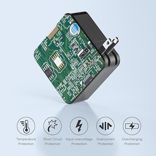 Miniatura 6 de 65W USB C Charger Power Adapter, USB-C Fast Charger Compatible Asus chromebook MacBook Pro, HP, Dell, Huawei Matebook Lenovo Any Laptops or Smart