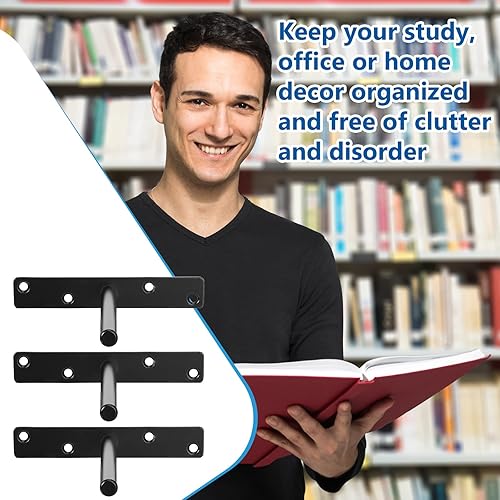 Miniatura 5 de 16 piezas de soporte flotante resistente de 59 pulgadas estantes flotantes de 59 pulgadas soportes de mantel sólidos ocultos soportes de estante