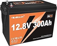 Vista 1 de Batería LiFePO4 de 12 V 300 Ah 3840 Wh de litio de alta energía con batería de ciclo profundo BMS 15000+ de 200 A, vida útil de 10 años para RV
