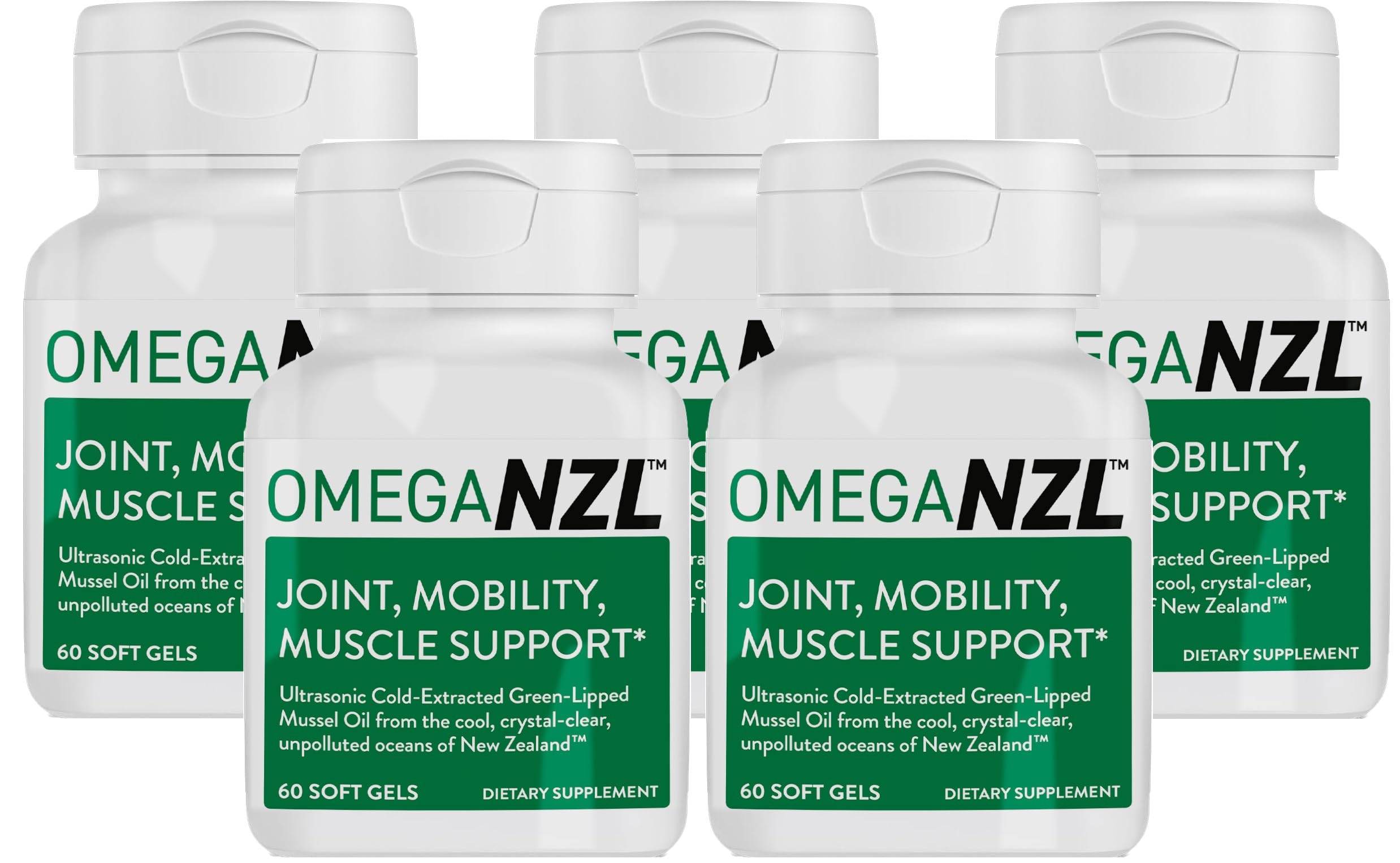 Original Omega-3 Joint Support Supplement, Best Natural Muscle Relief, Green-Lipped Mussel Oil, 300 Softgels, No Fishy Aftertaste