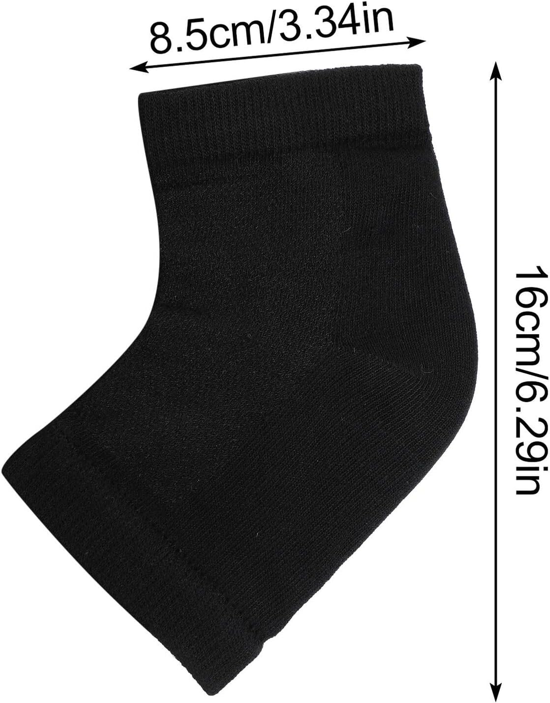 4 Pairs Toeless Gel Heel Socks Moisturizing Heel Protectors Breathable Open Toe Socks Foot Care Treatment in Purple Gray Black and Green