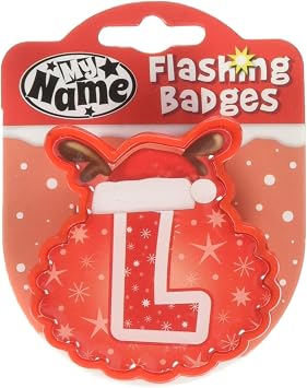 John Hinde L My Name Flashing Badge