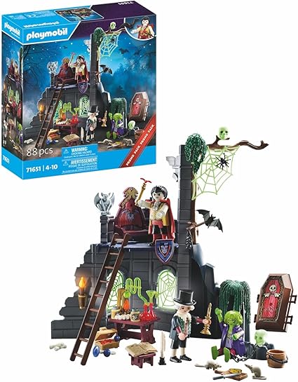 PLAYMOBIL Pirates Promo Pack 71651 Rovine spettrali, con una rovina di castello, tre personaggi e tanti accessori inquietanti, giocattolo per bambini dai 4 anni in su