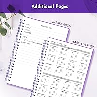 Vista 4 de Registros de cheques para chequera personal, libro de registro de cheques grande de doble espiral, planificador de presupuesto con registro