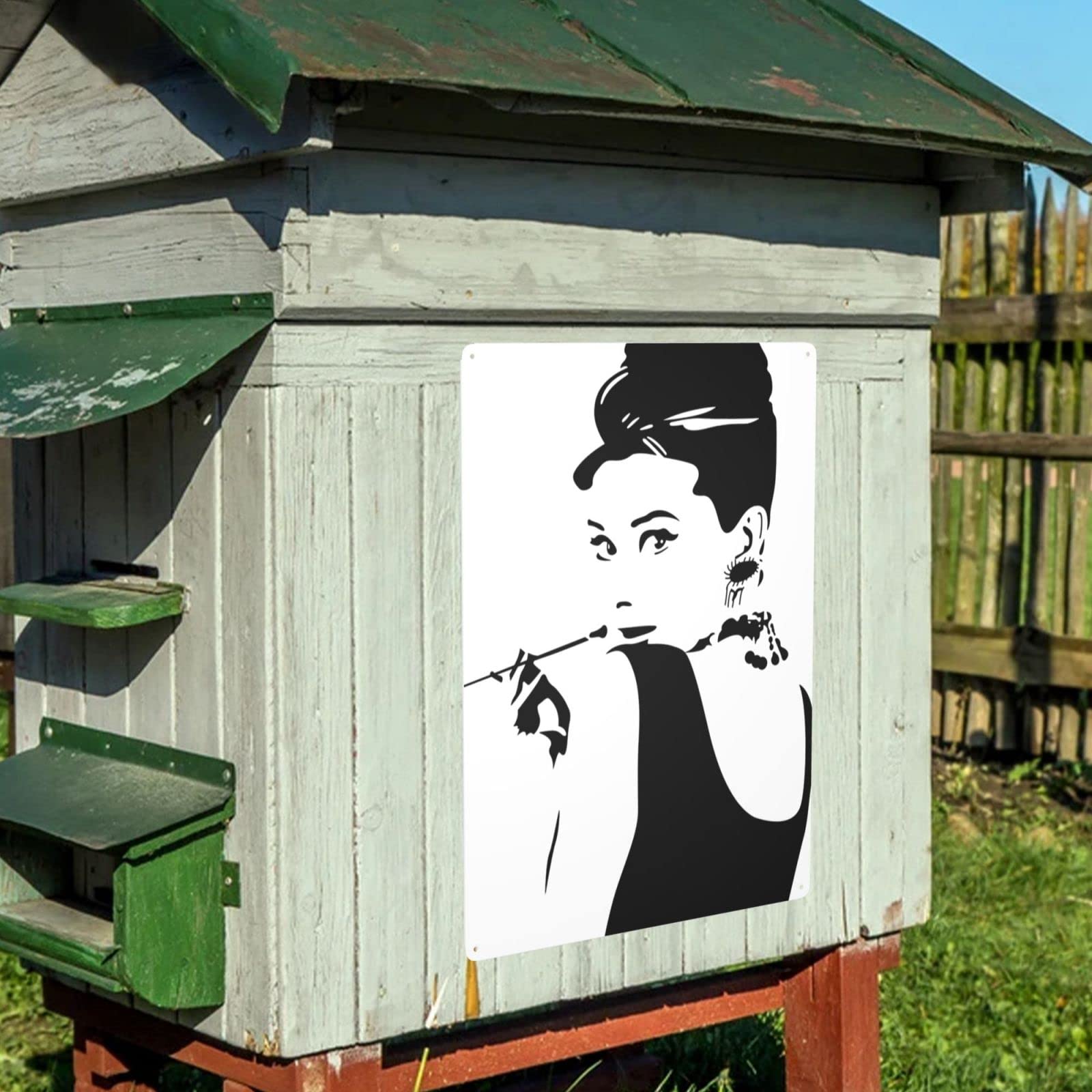Amazon.co.jp: ブリキ看板 オードリー・ヘップバーン Audrey Hepburn