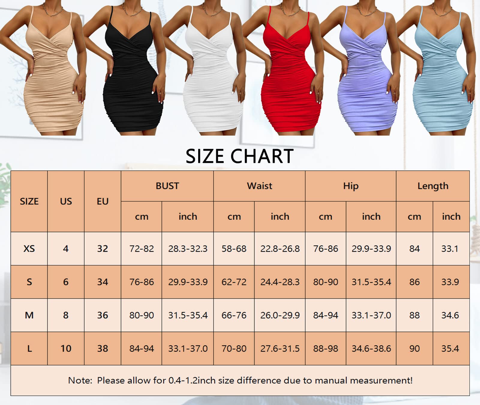 AIEOE Mini Abito Donna Aderente Schiena Nuda Curvy per Spiaggia Vacanza Discoteca Cocktail Party Taglia XS-L