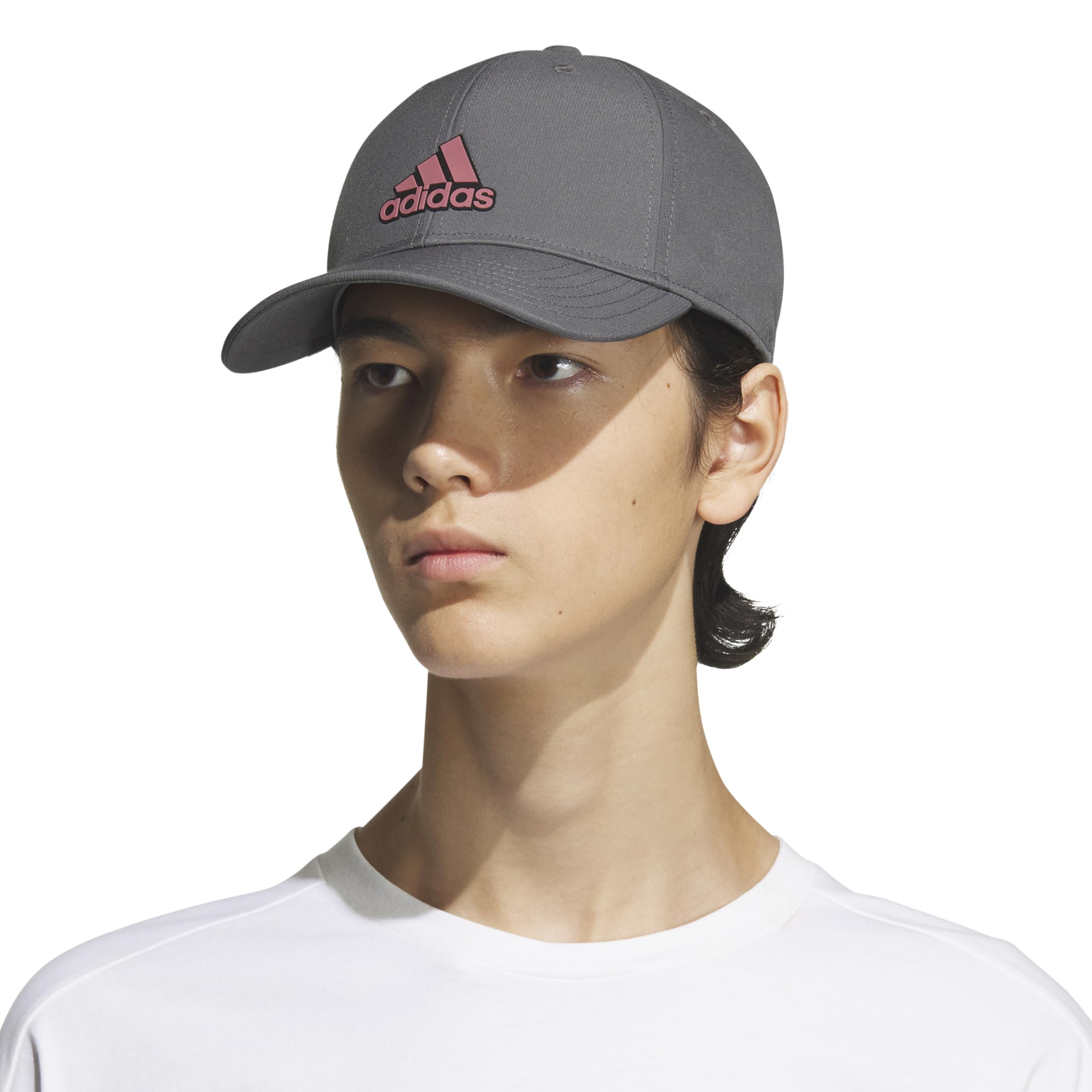 adidas Alliance Medium Crown Structured Adjustable Fit Strapback Hat Baseball, szary/czarny/karmazynowy, jeden rozmiar męski, szary/czarny/karmazynowy, rozmiar uniwersalny