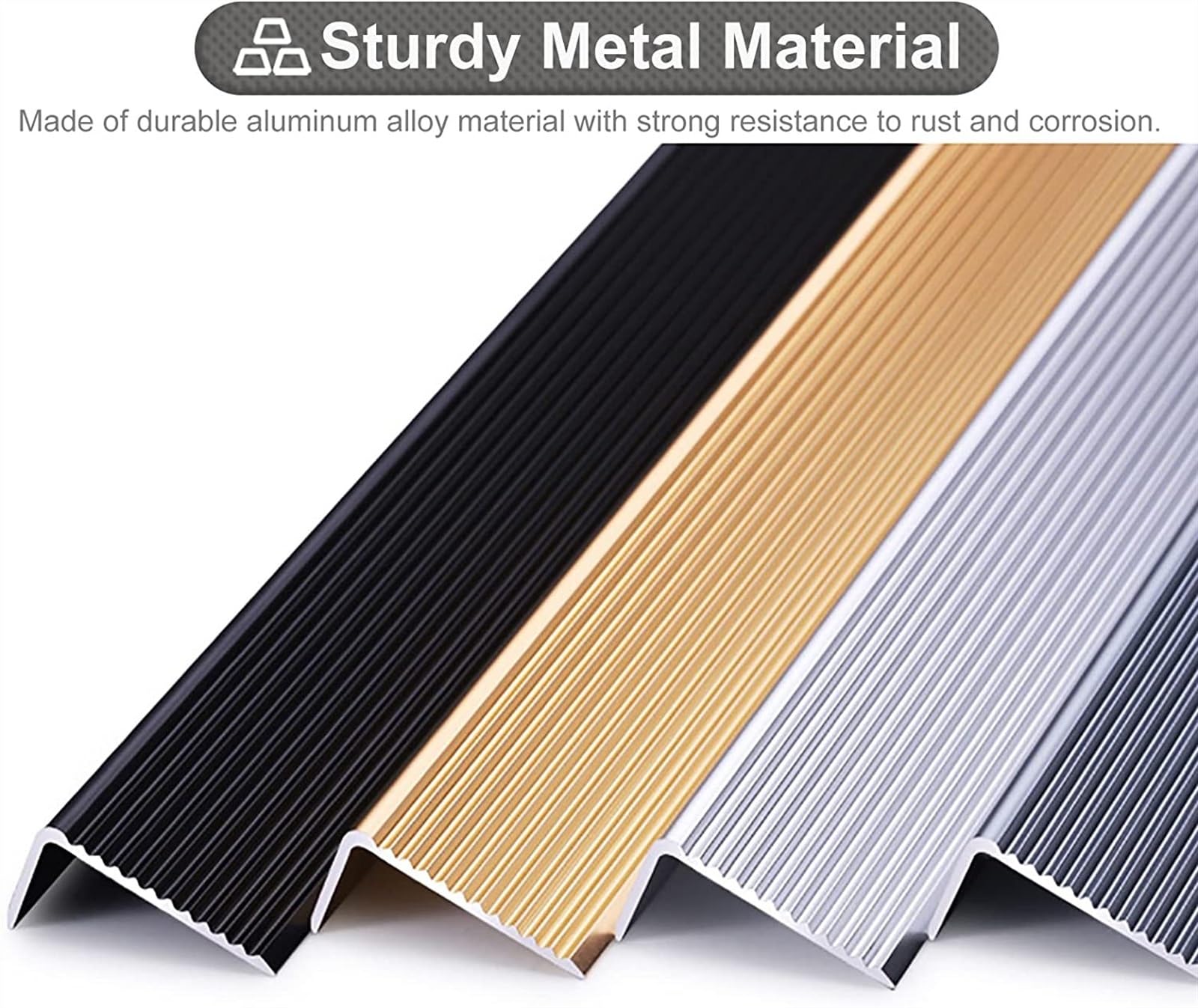 Profilo di Transizione, Striscia di Soglia, Ideale for ospedale/scuola/asilo nido/angolo(Rose Gold)