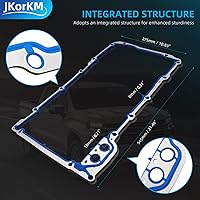 Vista 4 de 12612350 Junta de cárter de aceite, OS30693R Kit de juntas de cárter de aceite compatible con Chevy Silverado Suburban Tahoe Trailblazer GMC Sierra