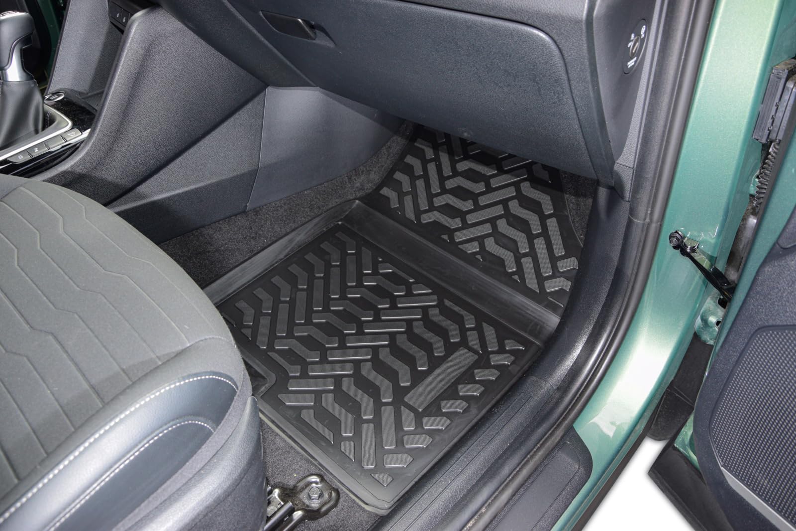 J&J AUTOMOTIVE | 3D Tappeti Tappetini Per Auto In TPE Gomma Premium Su Misura Per Sportage QL,QLE 2016-2021, Con Bordo Rialzato Di 4 cm, Nero, Inodore, Set 4 Pezzi