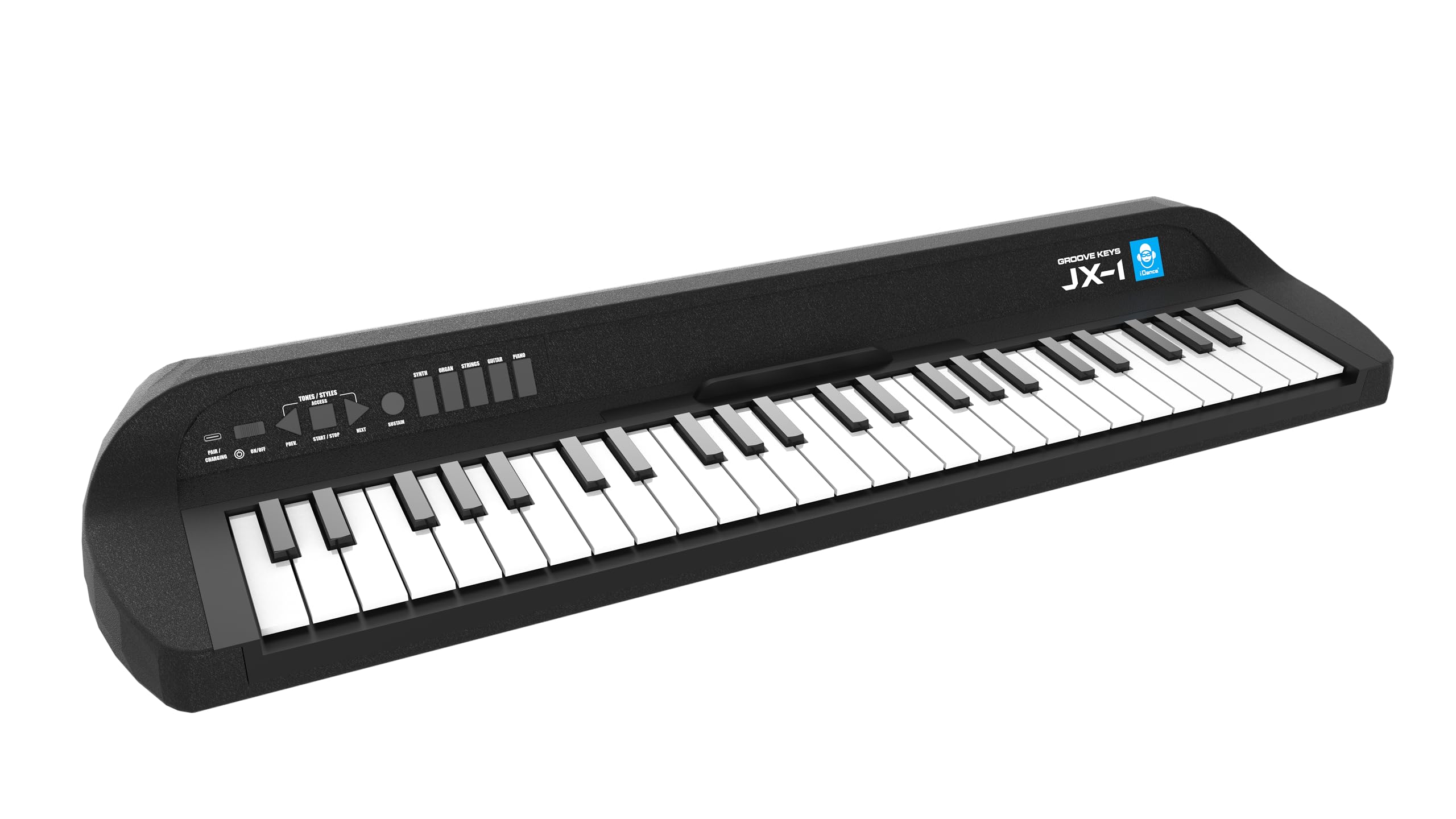 Cefa Toys- Teclado Electrónico 49 Teclas, Bluetooth conexión a Tablet a traves de App o Play Store, 120 Ritmos, 128 Tonos y 120 Pistas de acompañamiento.