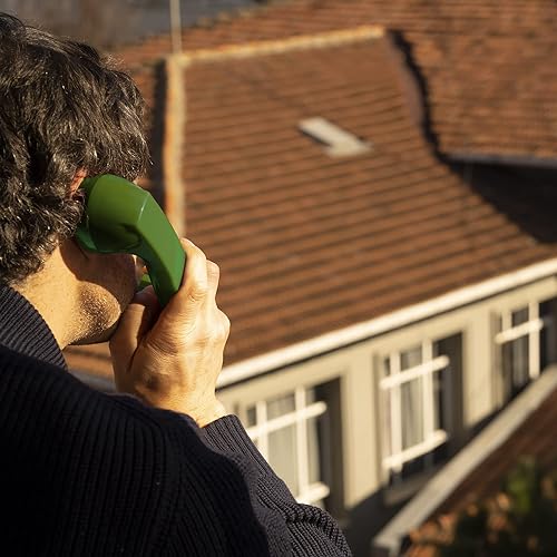 Miniatura 2 de Opis Technology Auricular retro (Bundle para iPhone) en verde/estilo antiguo auriculares para teléfonos celulares Android, smartphones, tabletas,