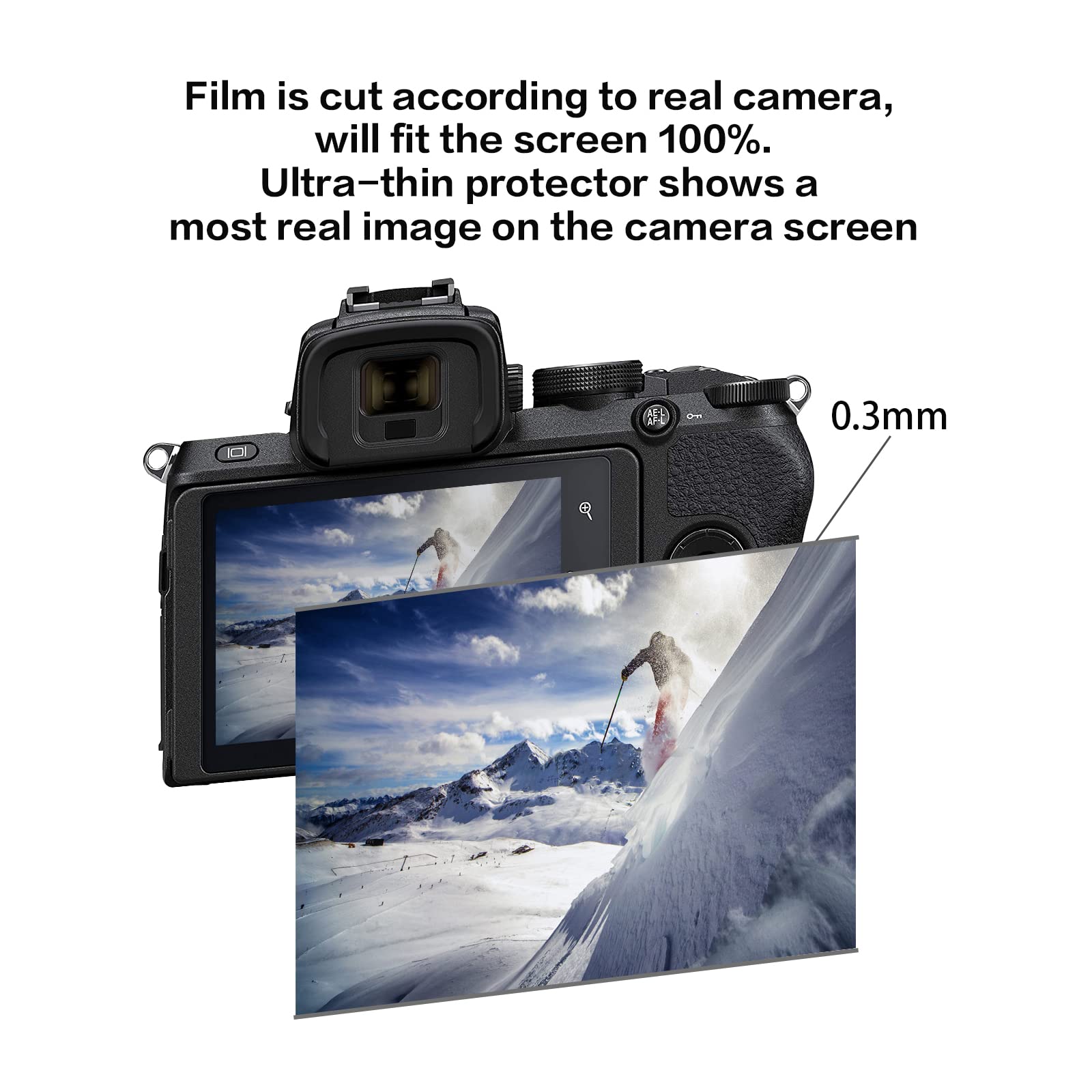 Rieibi Pellicola proteggi schermo per fotocamera digitale Nikon D780, 0,25 mm, durezza 9H, pellicola in vetro temperato per Nikon D780, con pellicola protettiva per lo schermo superiore, confezione da Rieibi Pellicola proteggi schermo per fotocamera digitale Nikon D780, 0,25 mm, durezza 9H, pellicola in vetro temperato per Nikon D780, con pellicola protettiva per lo schermo superiore, confezione da