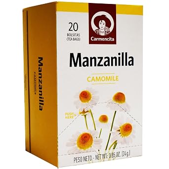 Carmencita. Chamomile herbal tea. Manzanilla. 24g 0.85oz. 20 teabags.