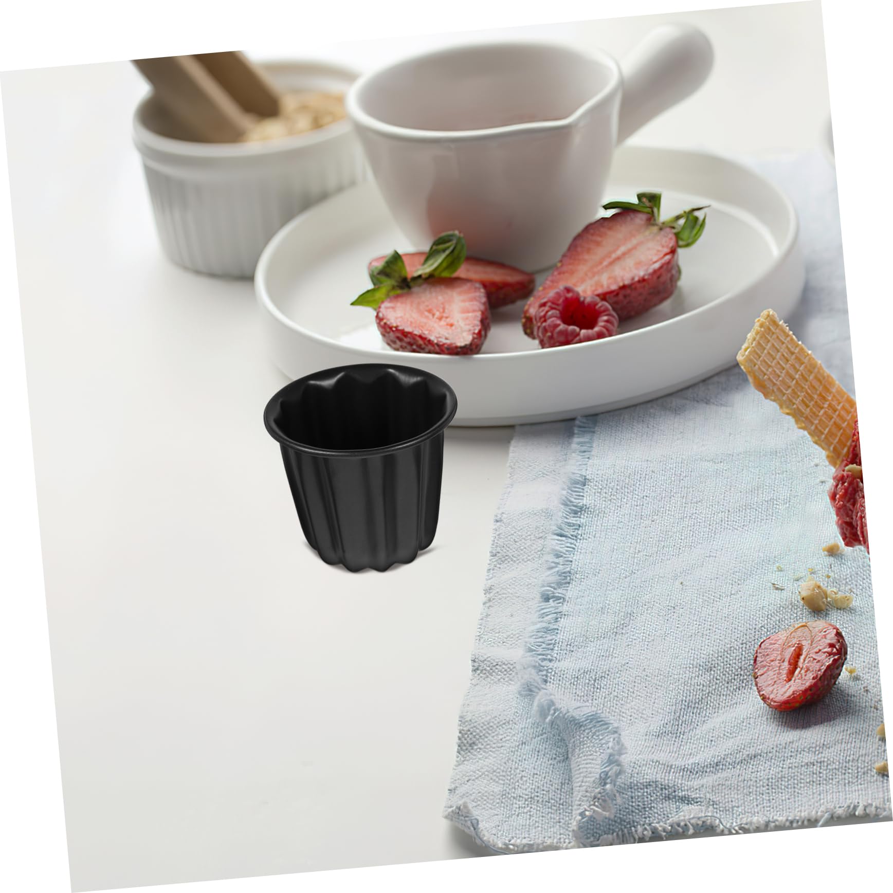 Mikinona 8piezas Moldes Antiadherentes Para Canelés y Muffins Molde De Hornear Multifuncional Para Tartas Puddings y Postres Para Cocinas y Reuniones Familiares