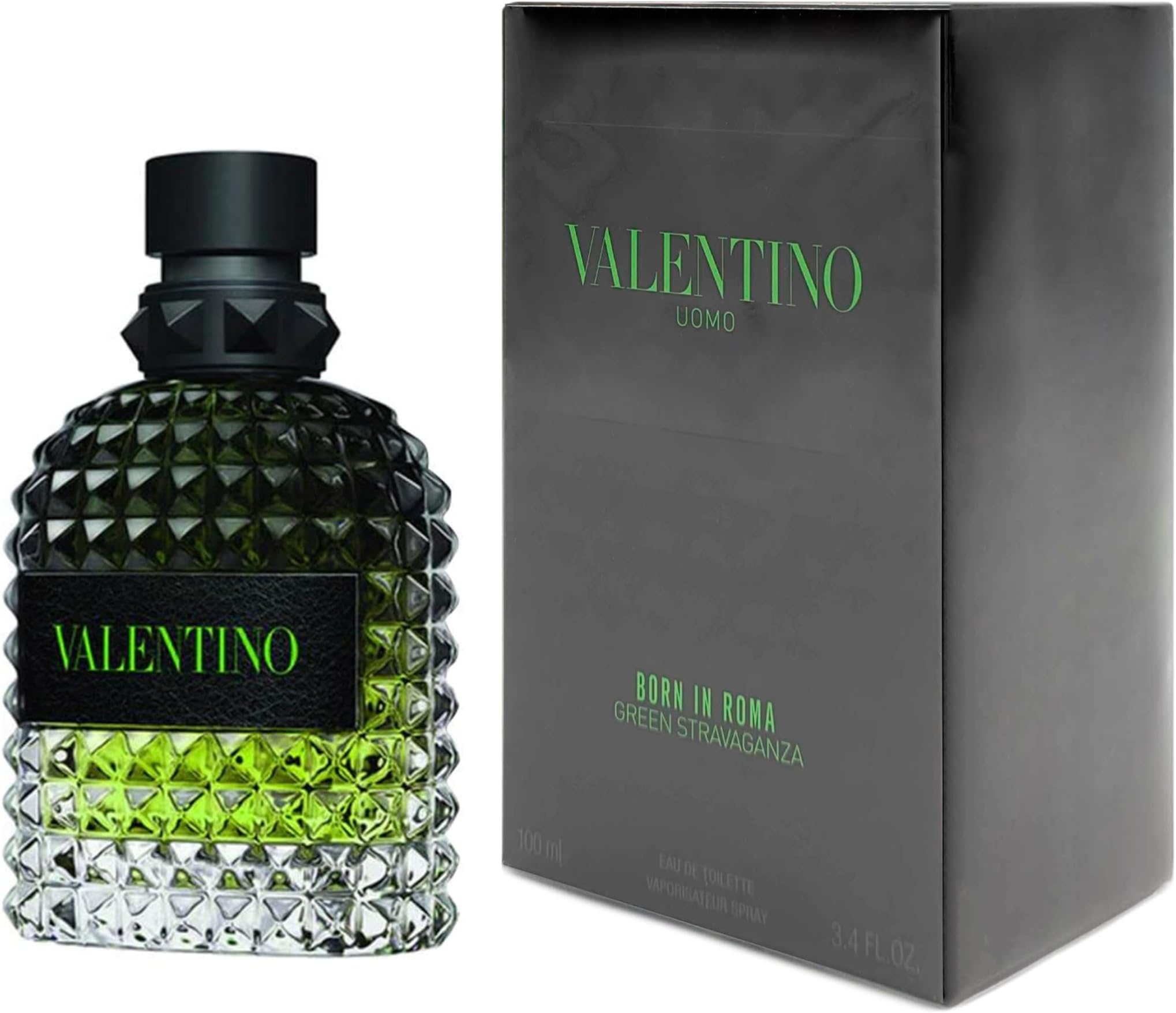 Valentino Uomo Born In Roma Green Stravaganza by Valentino for Men - 3.4 oz EDT Spray