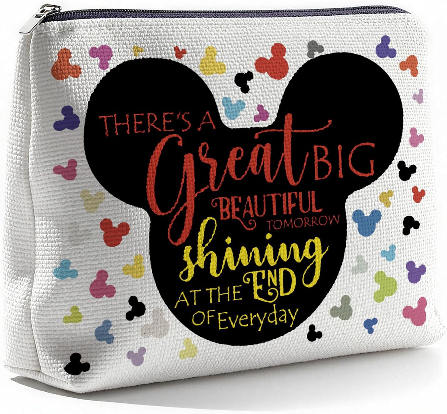 Cartoon Mouse Makeup Bag, Fairytale Fans Mouse Family Cosmetic Bag Gift for Women, Teens, Animal Lovers, Sister, Birthday, Graduation, Mother’s Day Gift Idea, Christmas Gifts
