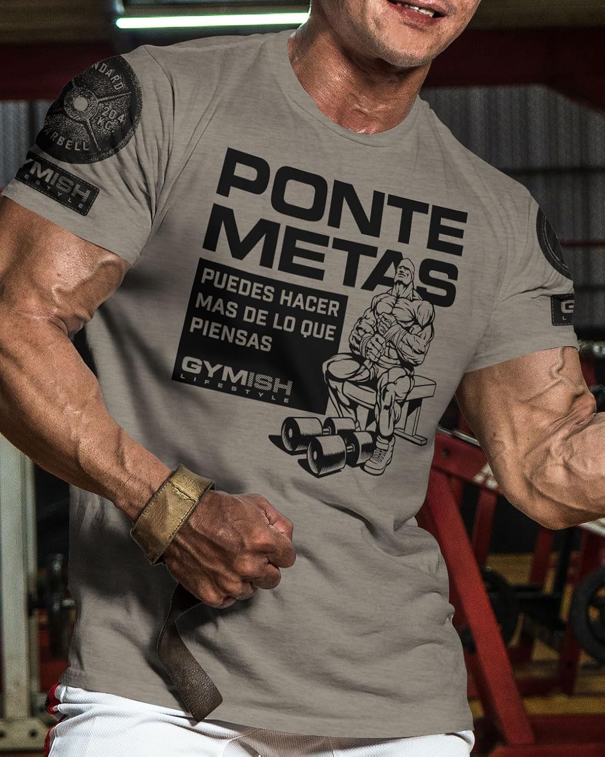 Ponte metas puedes hacer mas de lo que piensas Mens Workout Motivational T-Shirt