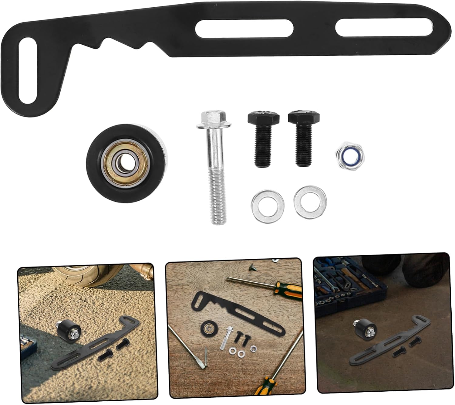 INOOMP Chain Tensioner Wheel Chains Chain Tensioner Replacement Chain Adjusters Bike Chain Tensioner Adjuster Bicycle Chain Tensioner Motorcycle Accessories Chain Tensioner Adjusters Iron