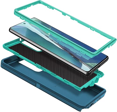 Miniatura 2 de I-HONVA Funda para Galaxy Note 20 a prueba de golpes, protección de cuerpo completo 3 en 1 sin protector de pantalla Funda resistente para Samsung