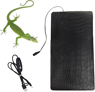 YINKE 爬虫類ヒーター ハムスター・小動物用 暖房パッド 簡単設置 3段階温度調節 USB給電式 約18*33cm ケージの下に敷くだけ 爬虫類加熱マット 保温器具 ペット用ヒーターマット シートヒーター 小動物対応 両生類飼育 爬虫類/両生類適用 ポータブル