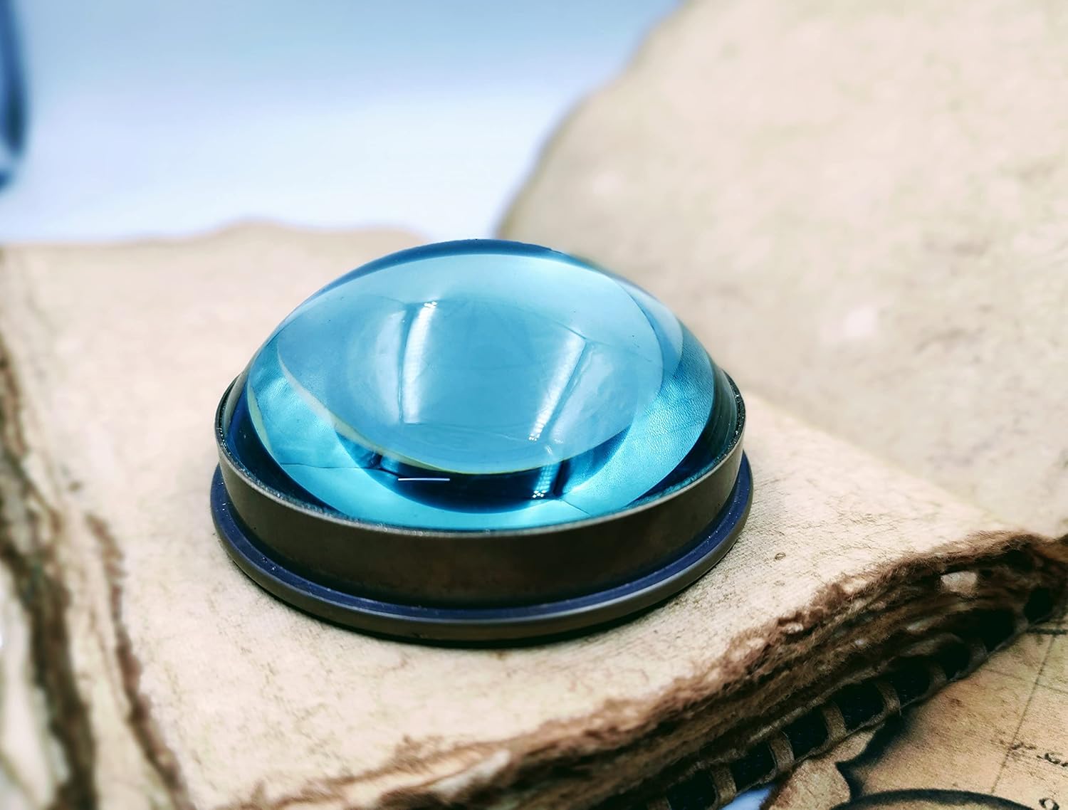 Brass Lens Compass Half Moon Lens Vintage Nautical Vintage