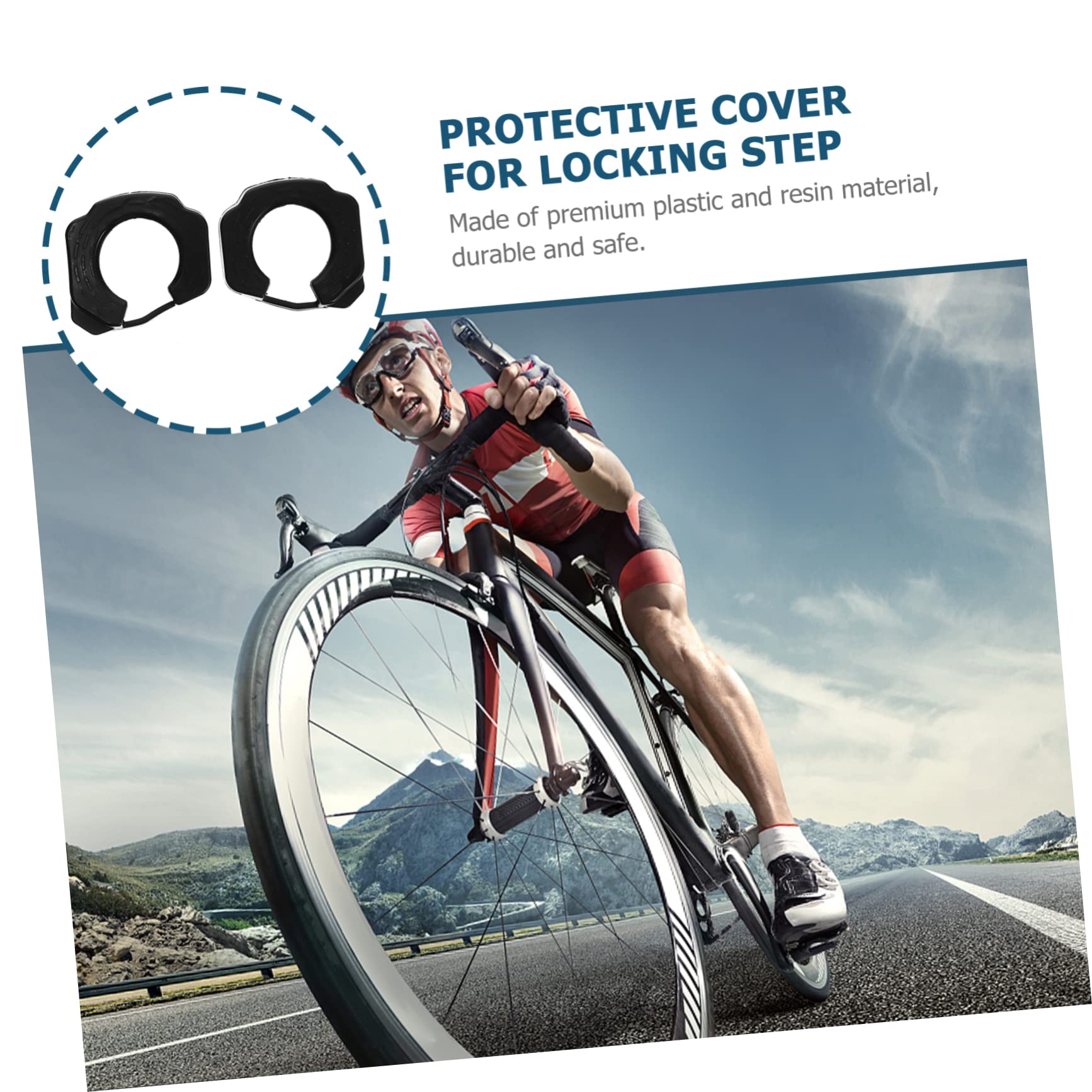 BESPORTBLE 3paia Copertura Per Tacchetti Da Bici Strada Protezione Antiscivolo Per Tacchetti Camminabili Facile Installazione e Rimozione Per Ciclisti e Amanti Delle Due Ruote