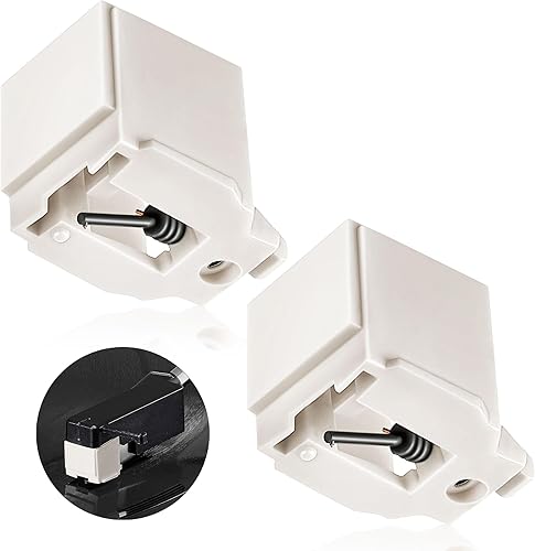 Dreyoo Paquete de 2 agujas de repuesto para tocadiscos ATN3600L, lápiz capacitivo compatible con Audio-Technica