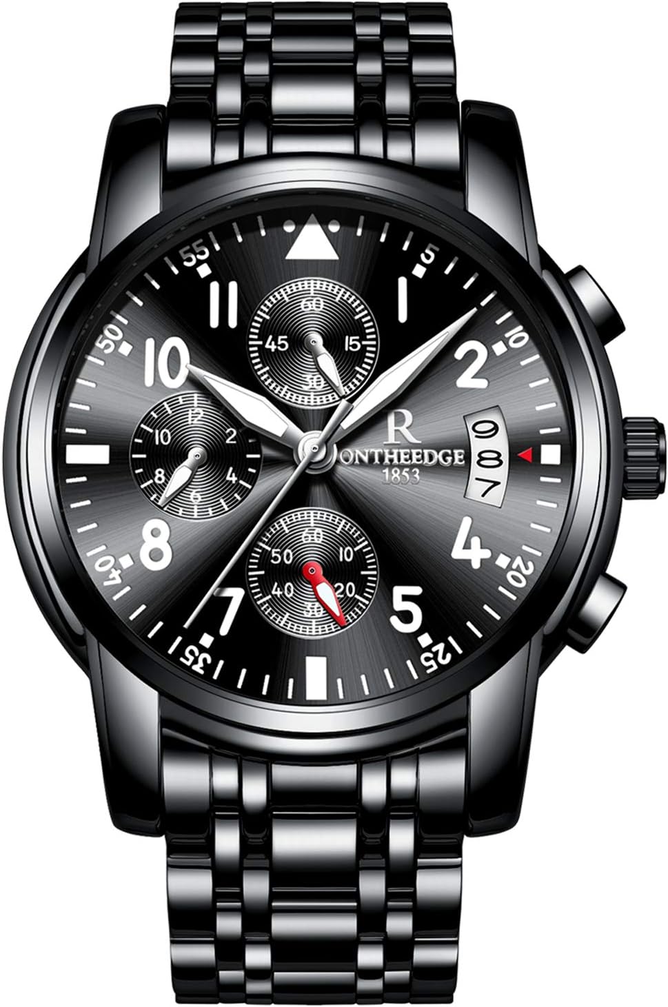 Orologio Uomo Biden Con Cinturino Acciaio - Quadrante Madreperla, Cronografo, Impermeabile 3ATM