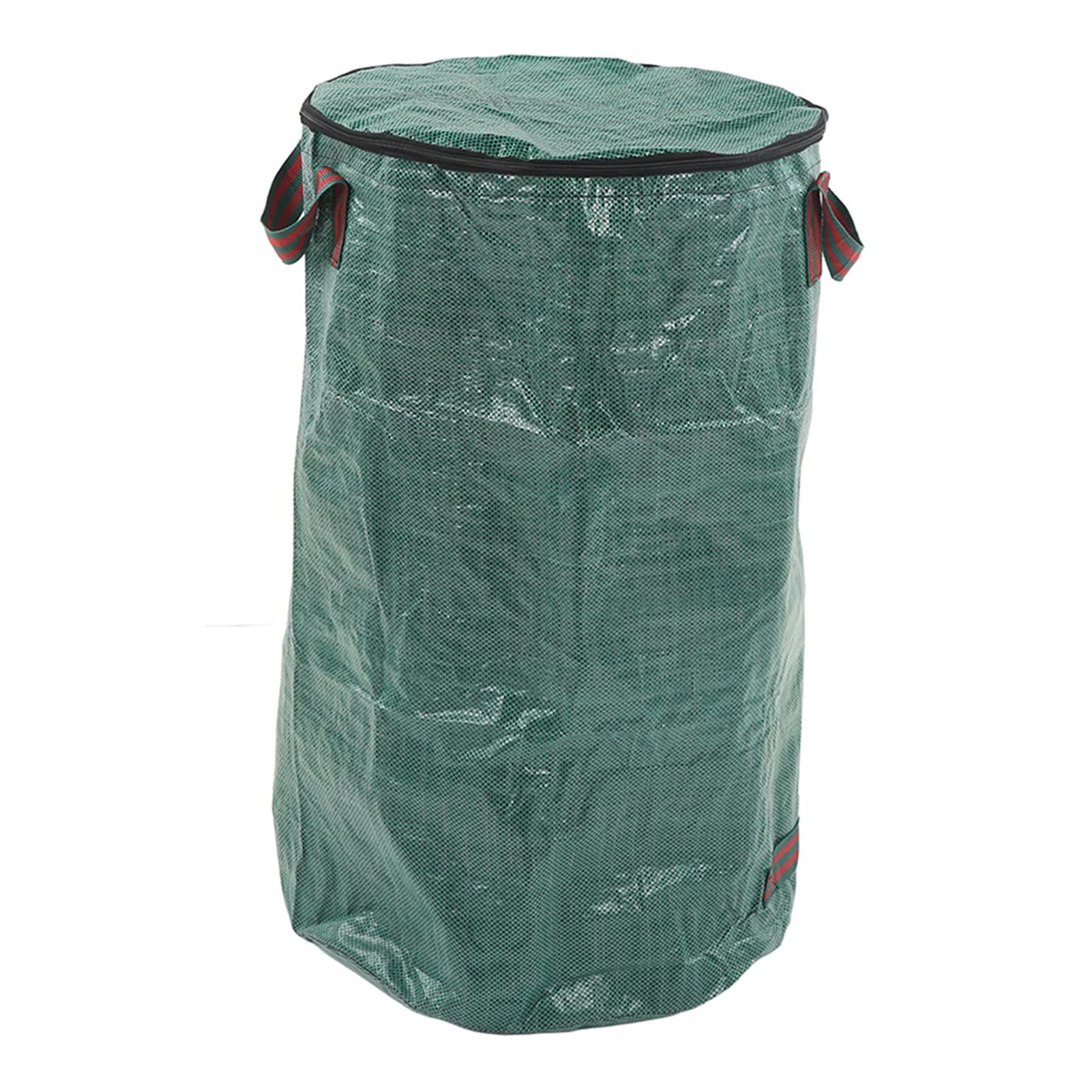2 szt. Worki na śmieci ogrodowe Zielony worek do zbierania liści wielokrotnego użytku, odporny na ciepło, z uchwytem (272L/72Gal 67x76cm /26.4x29.9in)