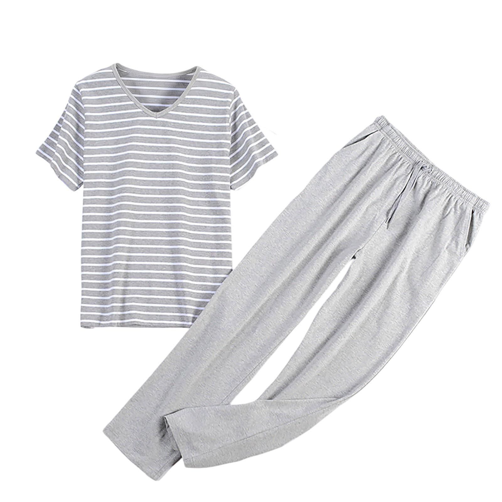 Ropa de casa a rayas para mañanas relajadas y tardes de sofá con algodón cómodo 5