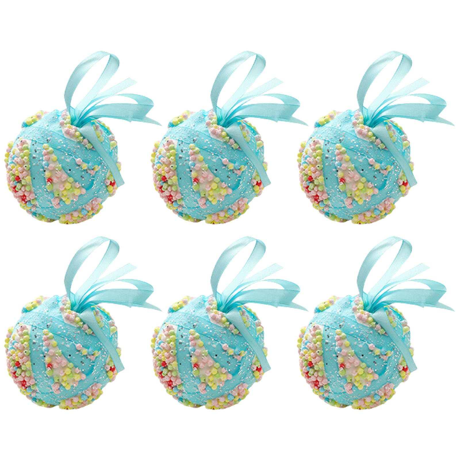 carotoe 6 Pcs Christmas Tree Decorations Christmas Ball Ornament Hanging Ball for Home Holiday and Festival Tree Decorations