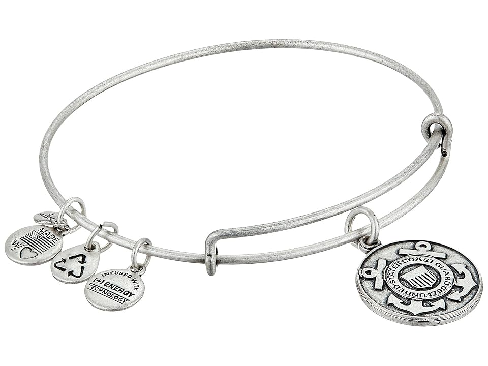 

Alex and Ani U.S. Coast Guard Charm Bangle (Rafaelian Silver Finish) Bracelet