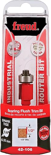 Miniatura 16 de Broca de fresado de 2 ranuras con mango de 1/4 de pulgada Freud 42-080 7/8 de pulgada de diámetro