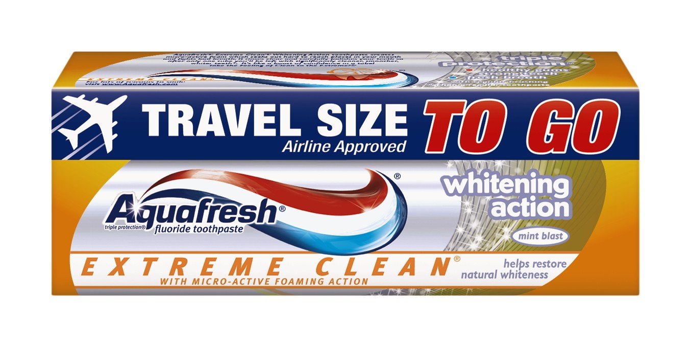 Aquafresh Extreme Clean Toothpaste TSA Approved, 2.5Ounce