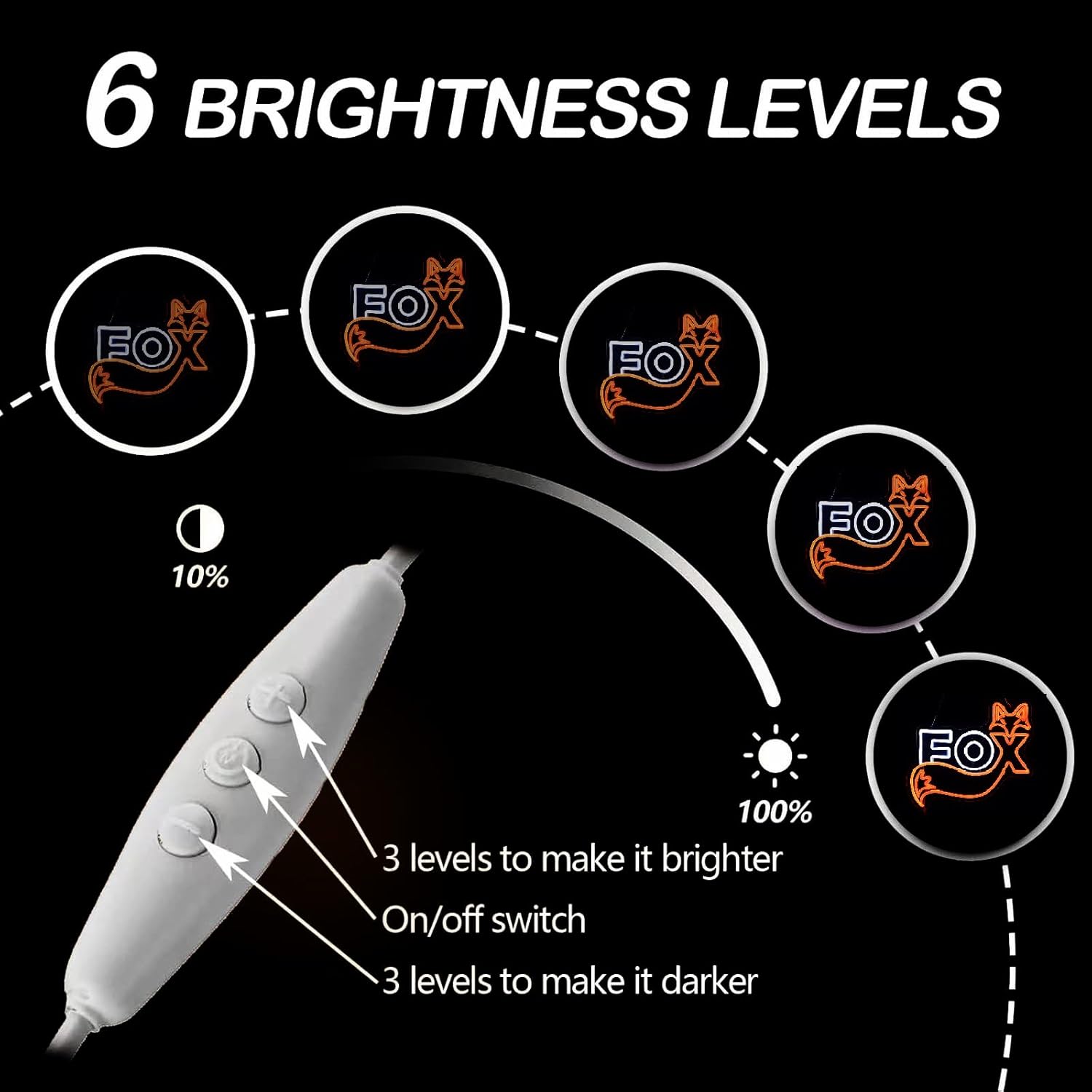 Cute Fox LED Neon Light, Animal Neon Sign for Kids Room Decor Party Birthday Gifts，Fox Gifts for Animal Lovers - Image 8