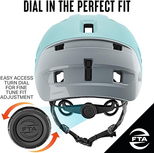 Miniatura 5 de Wildhorn Corvair - Casco de bicicleta de montaña para hombres y mujeres con máxima ventilación, sistema de ajuste FTA y visera ajustable. Cascos de