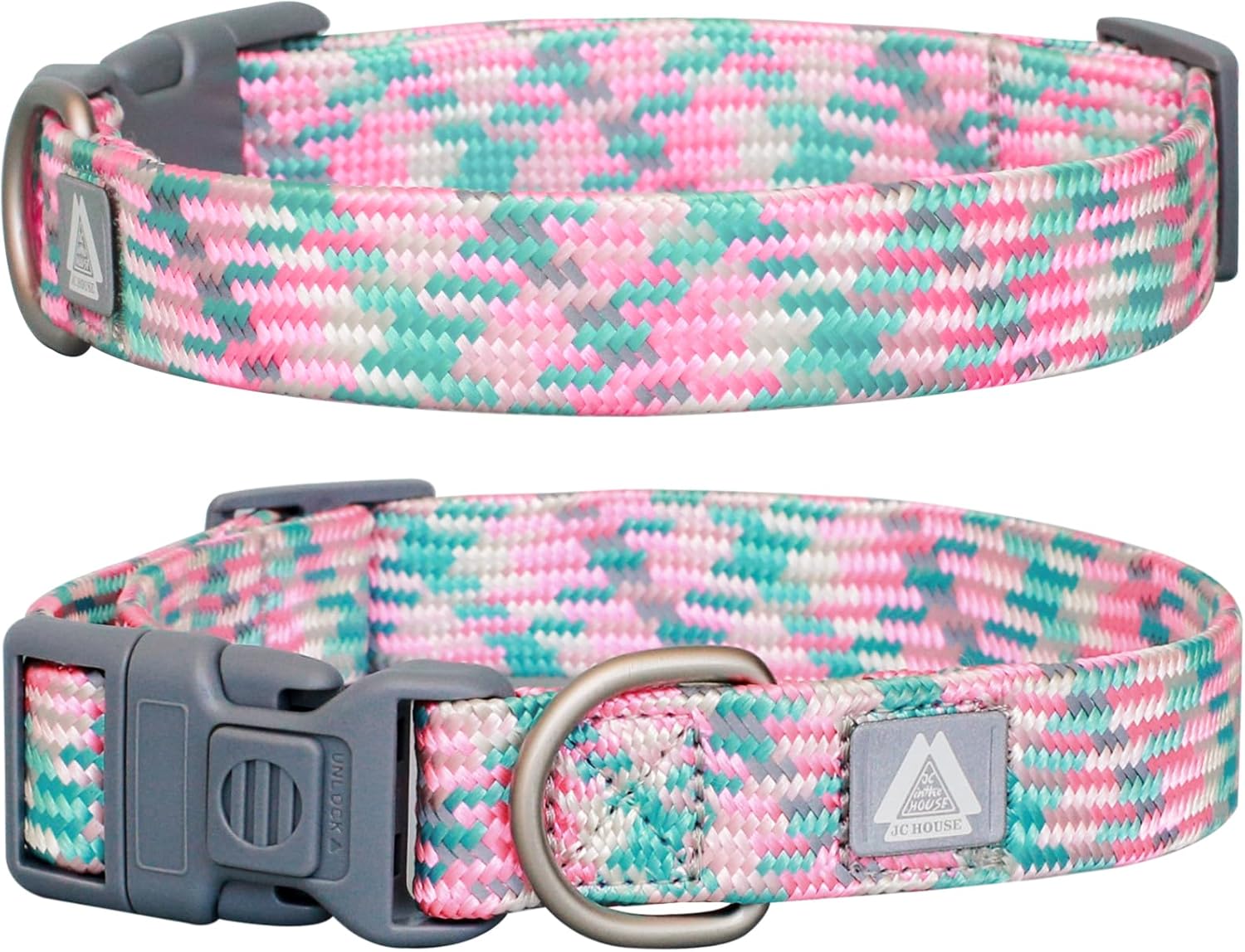 Amazon.com : JC HOUSE Reflective Dog Collar, Neck 16’’-25’’, Adjustable ...