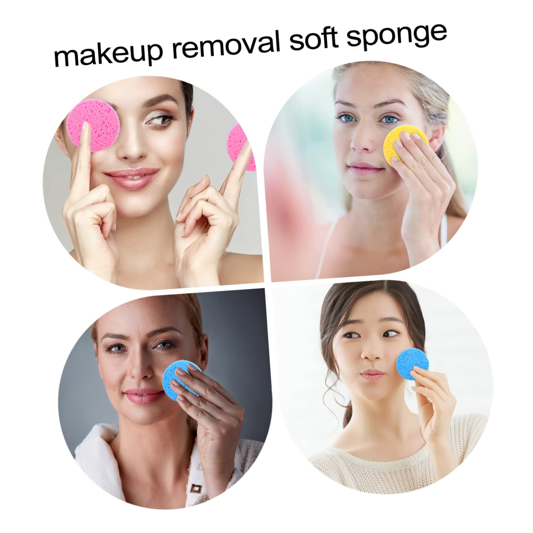 MAGICLULU 3 Set Di Spugne Per Il Viso Detergenti Organici Delicati Per La Rimozione Del Trucco Dal Viso Per Esfoliare E Pulire 30 Pezzi * 3