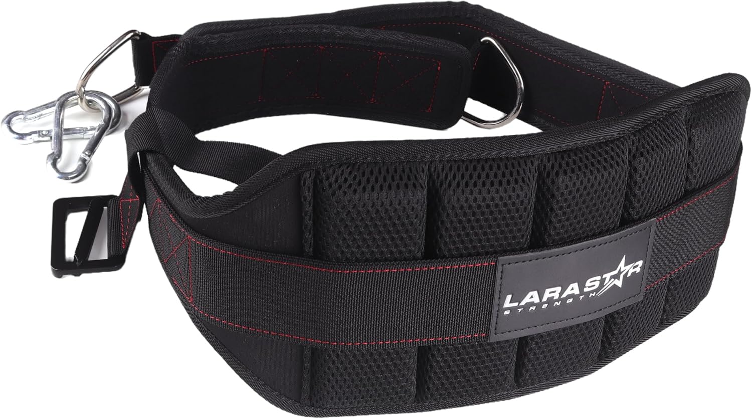 Belt for Belt Squat Dip Belt Weighted Pull Up, Heavy Duty with Structured Back Support and Squat Machine Compatible