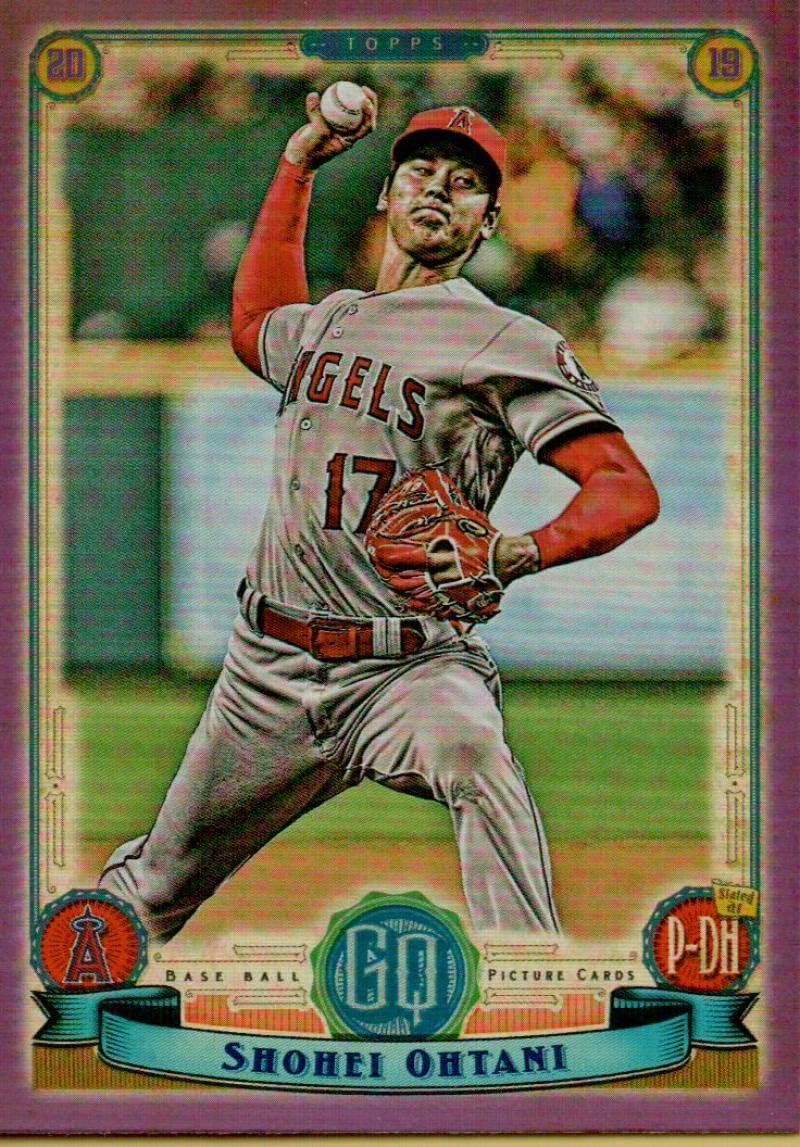 2019 Topps Gypsy Queen Purple #55 Shohei Ohtani Angels MLB Baseball Card NM-MT