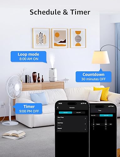 Miniatura 8 de Lepro Enchufe inteligente P1 Mini 15A, enchufes inteligentes WiFi Bluetooth funcionan con Alexa y Google Assistant, control de vozaplicación,
