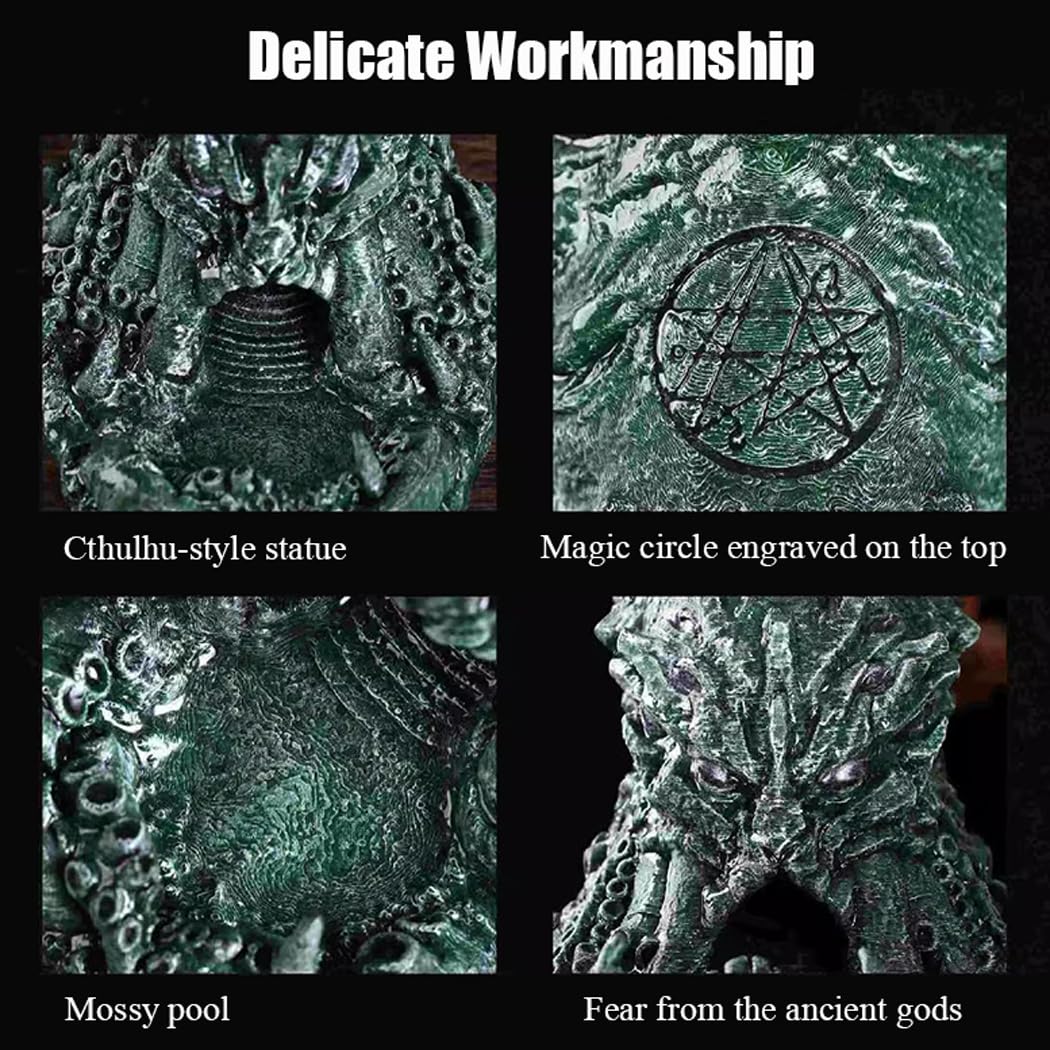 Wieża do kości z tacą, statua Cthulhu wieża do rzucania kostkami do gier stołowych, TRPG, gier Dungeons and Dragons, kreatywny prezent
