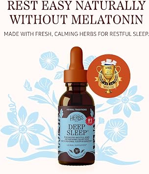 Herbs Etc. Deep Sleep Classic Liquid Extract, Vegan, 4 fl oz, 157 Servings