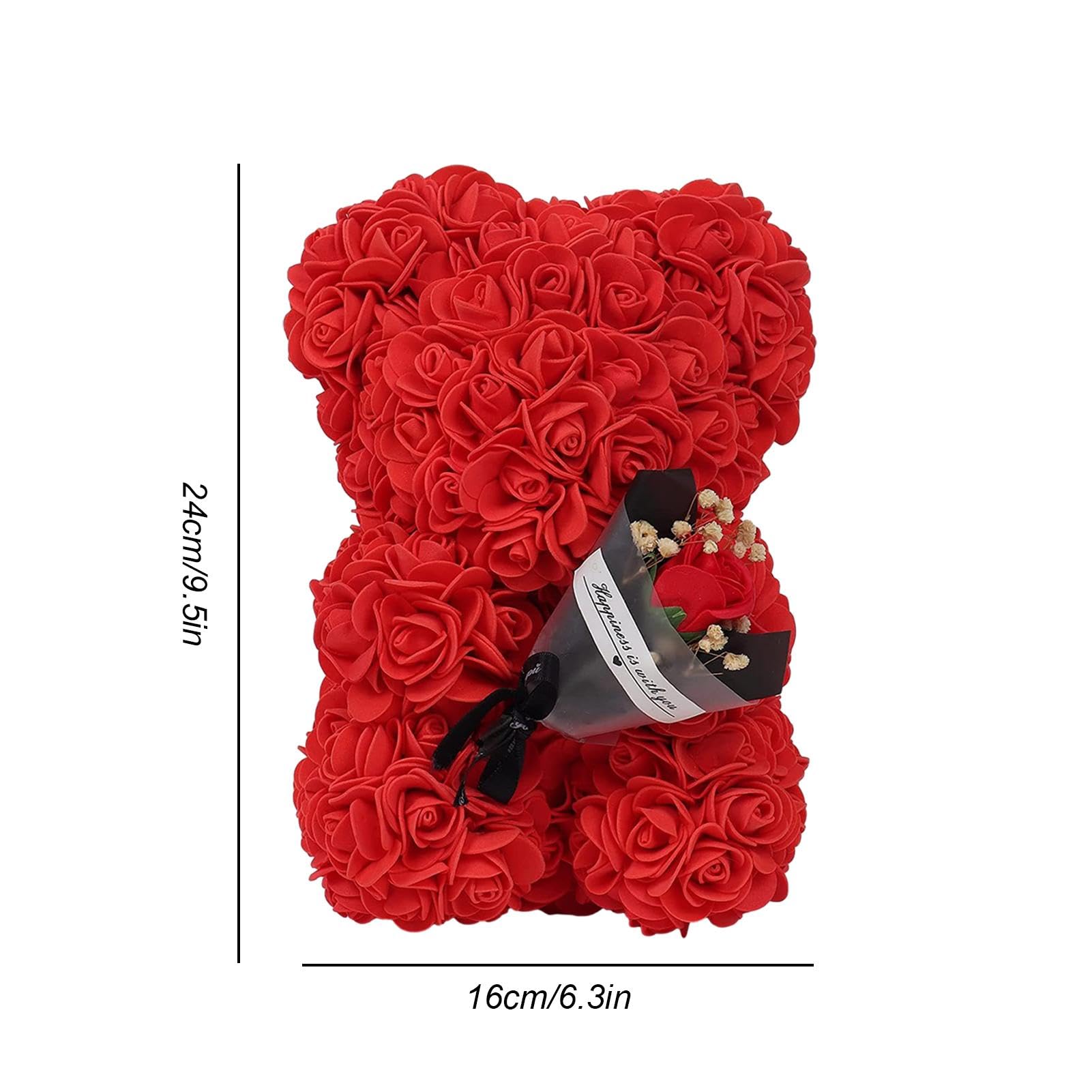 Amazon.co.jp: RATANGF(ともか) ローズベア 造花 バラ熊 花くま
