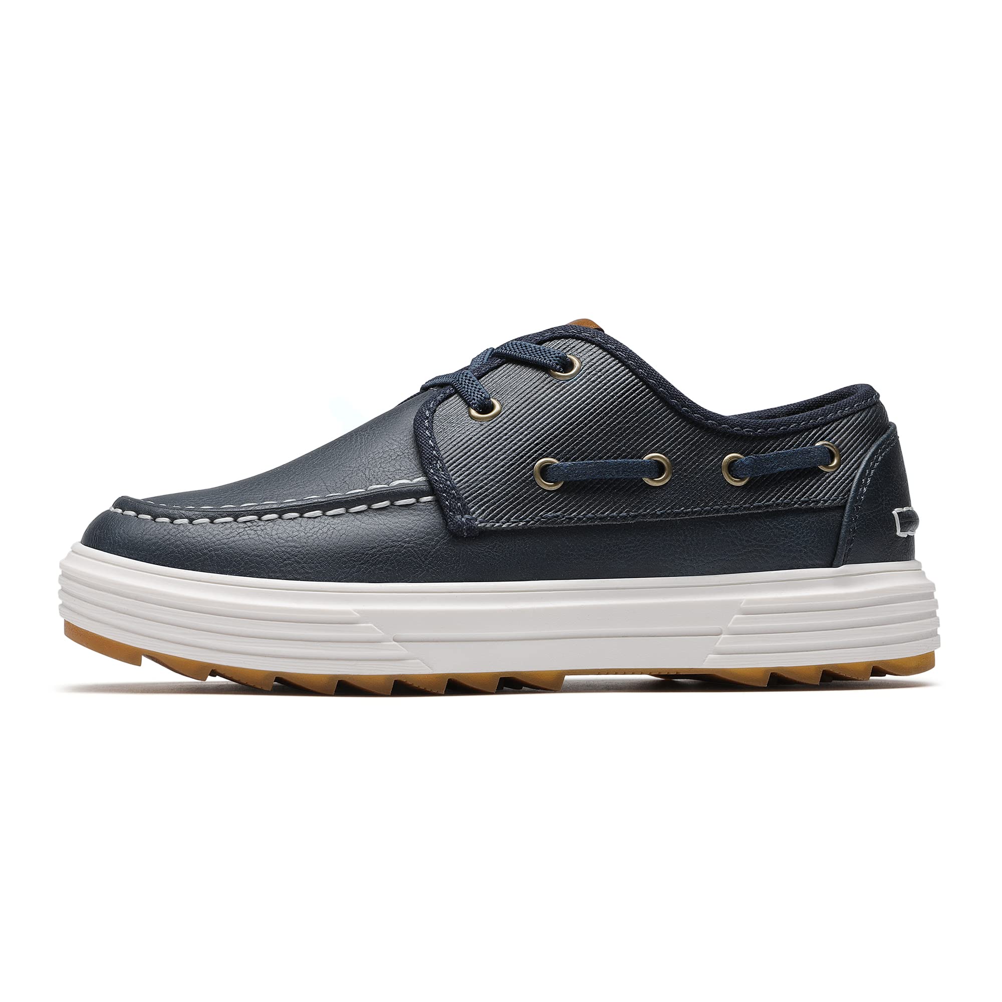 Bruno Marc Boy's Boat Shoes Slip on Loafers Dress Casual Buty szkolne, NIEBIESKI, 28 EU