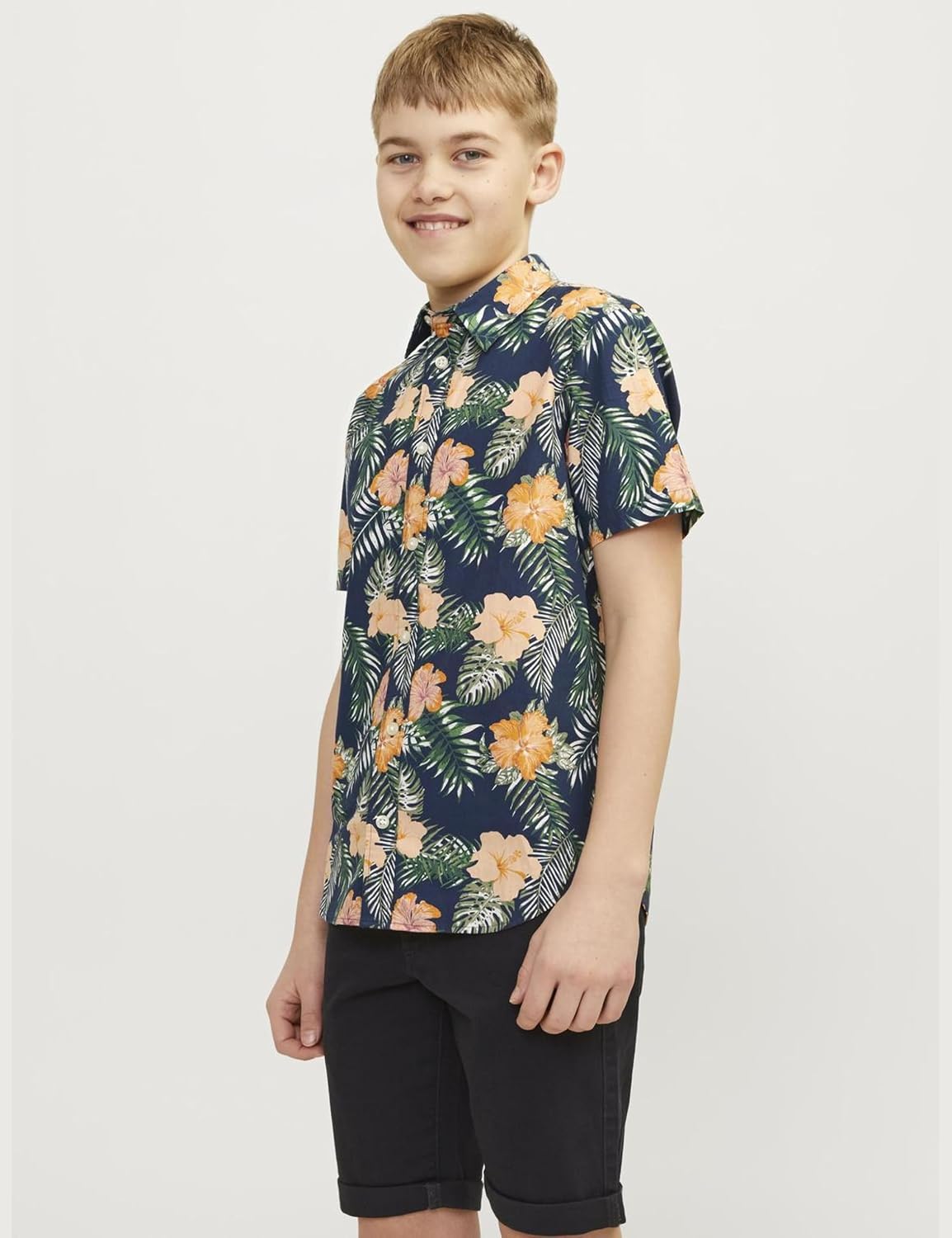T-shirt Manches Courtes JACK&JONES JUNIOR Pour Garçon – 100% Coton – Coupe Classique